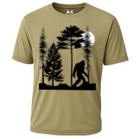Bigfoot Bigfoot Hiding in Forest At Night Sasquatch  Cooling Performance Crew T-Shirt
