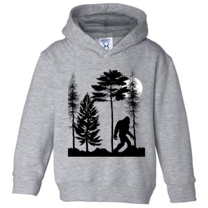 Bigfoot Bigfoot Hiding in Forest At Night Sasquatch  Toddler Hoodie