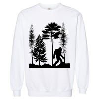 Bigfoot Bigfoot Hiding in Forest At Night Sasquatch  Garment-Dyed Sweatshirt