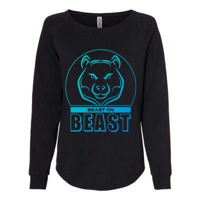 Beast Bear Head Gym Fitness Training Workout Bodybuilding Funny Gift Womens California Wash Sweatshirt