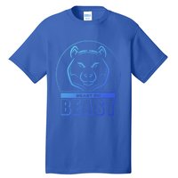 Beast Bear Head Gym Fitness Training Workout Bodybuilding Funny Gift Tall T-Shirt