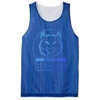 Beast Bear Head Gym Fitness Training Workout Bodybuilding Funny Gift Mesh Reversible Basketball Jersey Tank