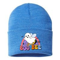 Boo Bee Happy Helloween Gift Sustainable Knit Beanie