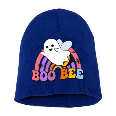 Boo Bee Happy Helloween Gift Short Acrylic Beanie