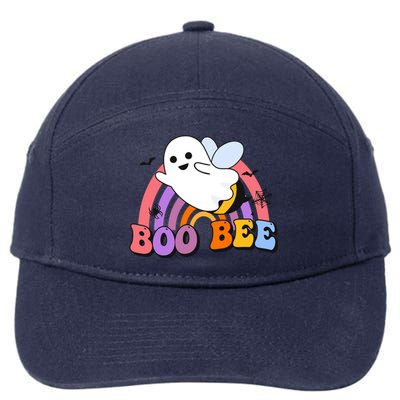 Boo Bee Happy Helloween Gift 7-Panel Snapback Hat