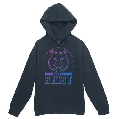 Beast Bear Head Gym Fitness Training Workout Bodybuilding Funny Gift Urban Pullover Hoodie