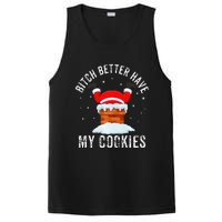 Bitch Better Have My Cookies Santa Adult Christmas Pajama PJ PosiCharge Competitor Tank