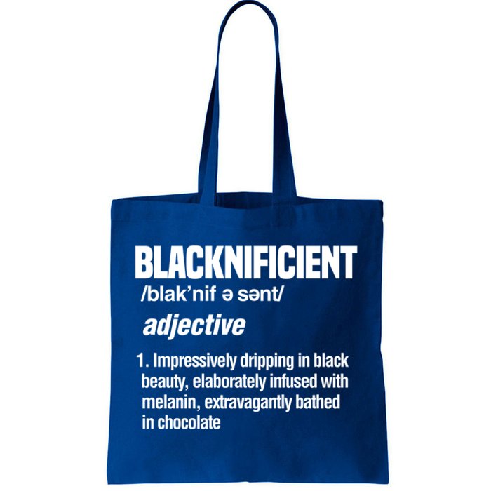 Blacknificent Black History Afro American African Pride Cool Gift Tote Bag