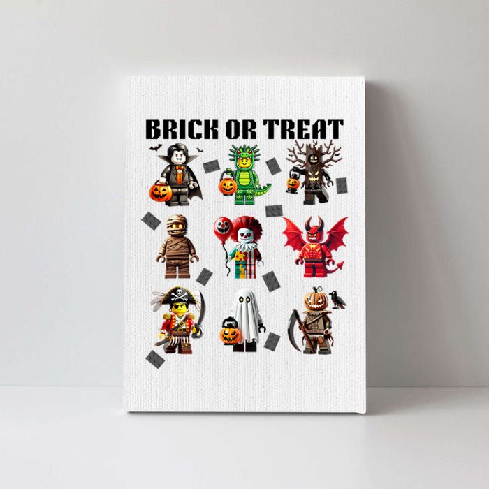 Building Bricks Halloween Brick Or Treat Costume Monsters Canvas