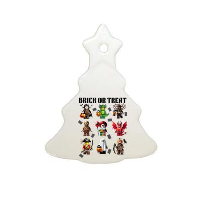 Building Bricks Halloween Brick Or Treat Costume Monsters Ceramic Tree Ornament