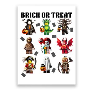 Building Bricks Halloween Brick Or Treat Costume Monsters Poster