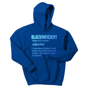 Blacknificent Black History Afro American African Pride Cool Gift Kids Hoodie