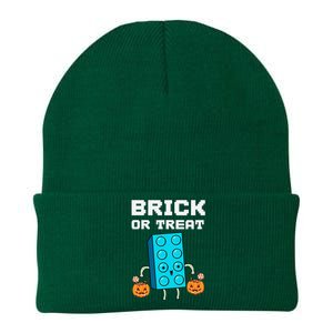 Block Building Halloween Brick Or Treat Master Builder Design Is An Ideal Gift F Knit Cap Winter Beanie