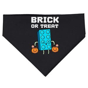 Block Building Halloween Brick Or Treat Master Builder Design Is An Ideal Gift F USA-Made Doggie Bandana