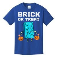 Block Building Halloween Brick Or Treat Master Builder Design Is An Ideal Gift F Kids T-Shirt