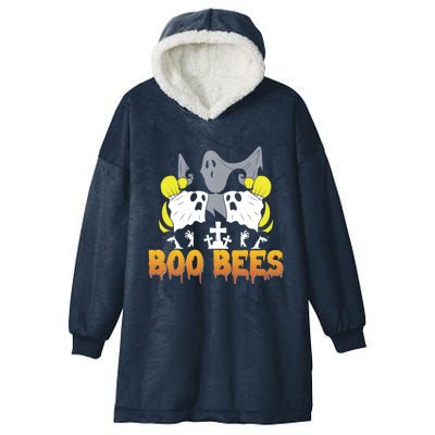 Boo Bees Halloween Couples Gift Hooded Wearable Blanket