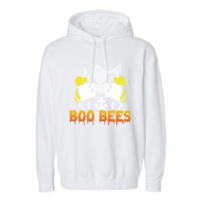 Boo Bees Halloween Couples Gift Garment-Dyed Fleece Hoodie