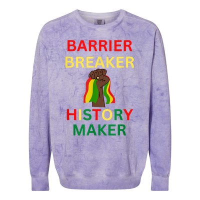 Barrier Breaker History Maker Colorblast Crewneck Sweatshirt