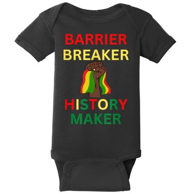 Barrier Breaker History Maker Baby Bodysuit