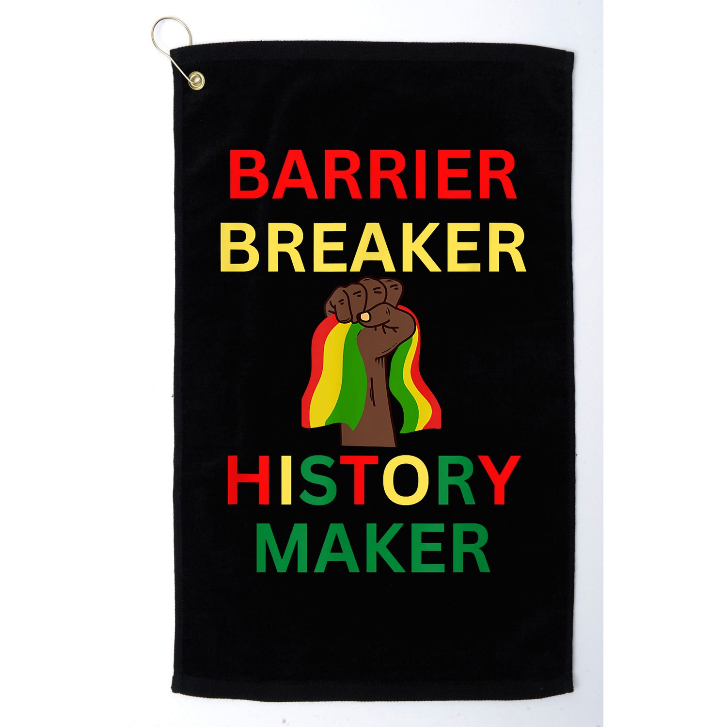 Barrier Breaker History Maker Golf Towel