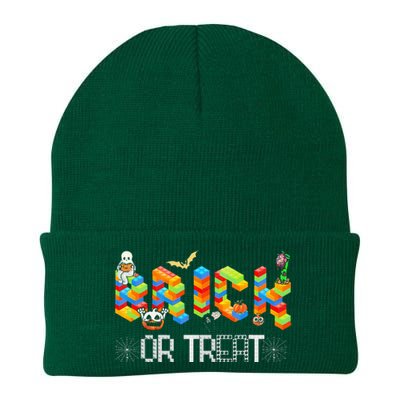 Block Building Halloween Brick Or Treat Master Builder Knit Cap Winter Beanie