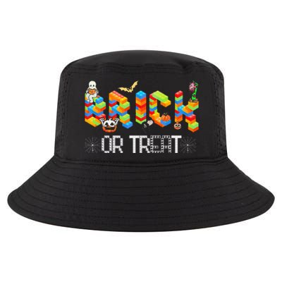 Block Building Halloween Brick Or Treat Master Builder Cool Comfort Performance Bucket Hat