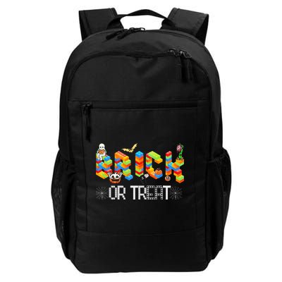 Block Building Halloween Brick Or Treat Master Builder Backpack