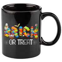 Block Building Halloween Brick Or Treat Master Builder 11oz C Handle Ceramic Mug