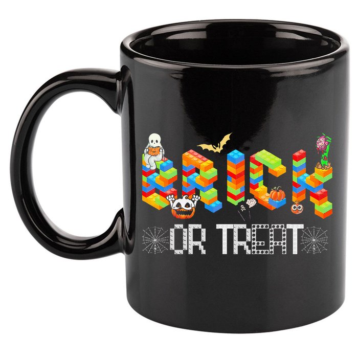 Block Building Halloween Brick Or Treat Master Builder 11oz C Handle Ceramic Mug