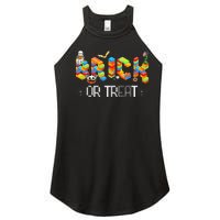 Block Building Halloween Brick Or Treat Master Builder Women’s Perfect Tri Rocker Tank