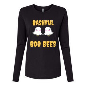 Boo Bees Halloween Cute Gift Bashful Boo Bees Gift Womens Cotton Relaxed Long Sleeve T-Shirt