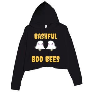 Boo Bees Halloween Cute Gift Bashful Boo Bees Gift Crop Fleece Hoodie