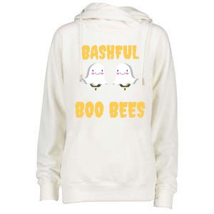 Boo Bees Halloween Cute Gift Bashful Boo Bees Gift Womens Funnel Neck Pullover Hood