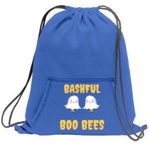 Boo Bees Halloween Cute Gift Bashful Boo Bees Gift Sweatshirt Cinch Pack Bag