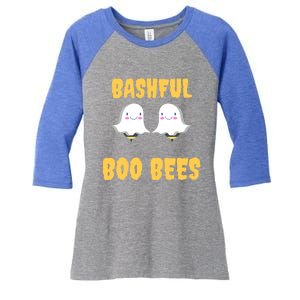 Boo Bees Halloween Cute Gift Bashful Boo Bees Gift Women's Tri-Blend 3/4-Sleeve Raglan Shirt