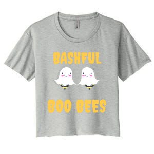 Boo Bees Halloween Cute Gift Bashful Boo Bees Gift Women's Crop Top Tee