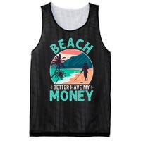 Beach Better Have My Money Metal Detector Retro Mesh Reversible Basketball Jersey Tank