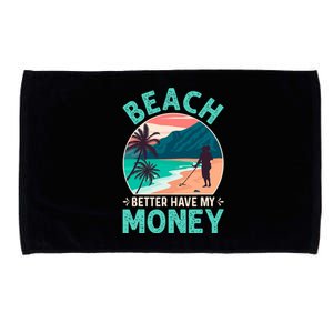 Beach Better Have My Money Metal Detector Retro Microfiber Hand Towel