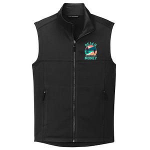 Beach Better Have My Money Metal Detector Retro Collective Smooth Fleece Vest