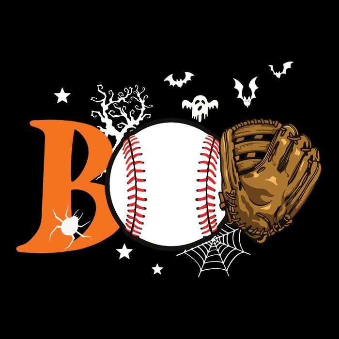Boo Baseball Halloween Player Catcher Pitcher Spooky Season Backpack