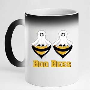 Boo Bees Halloween Design Meaningful Gift 11oz Black Color Changing Mug