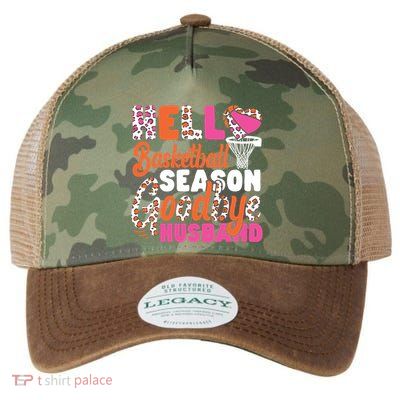 Basketball Bball Husband Wife Hello Basketball Season Legacy Tie Dye Trucker Hat