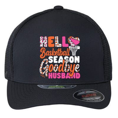 Basketball Bball Husband Wife Hello Basketball Season Flexfit Unipanel Trucker Cap
