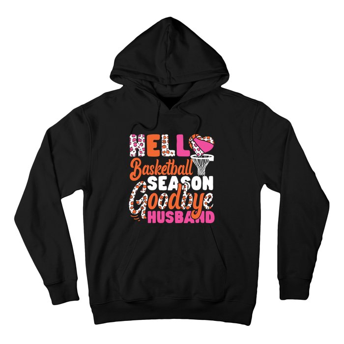 Basketball Bball Husband Wife Hello Basketball Season Hoodie