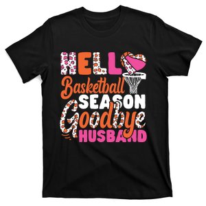 Basketball Bball Husband Wife Hello Basketball Season T-Shirt