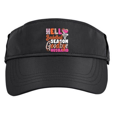 Basketball Bball Husband Wife Hello Basketball Season Adult Drive Performance Visor