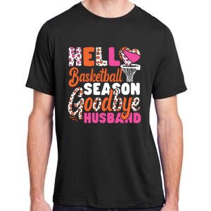 Basketball Bball Husband Wife Hello Basketball Season Adult ChromaSoft Performance T-Shirt