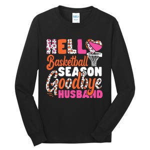 Basketball Bball Husband Wife Hello Basketball Season Tall Long Sleeve T-Shirt