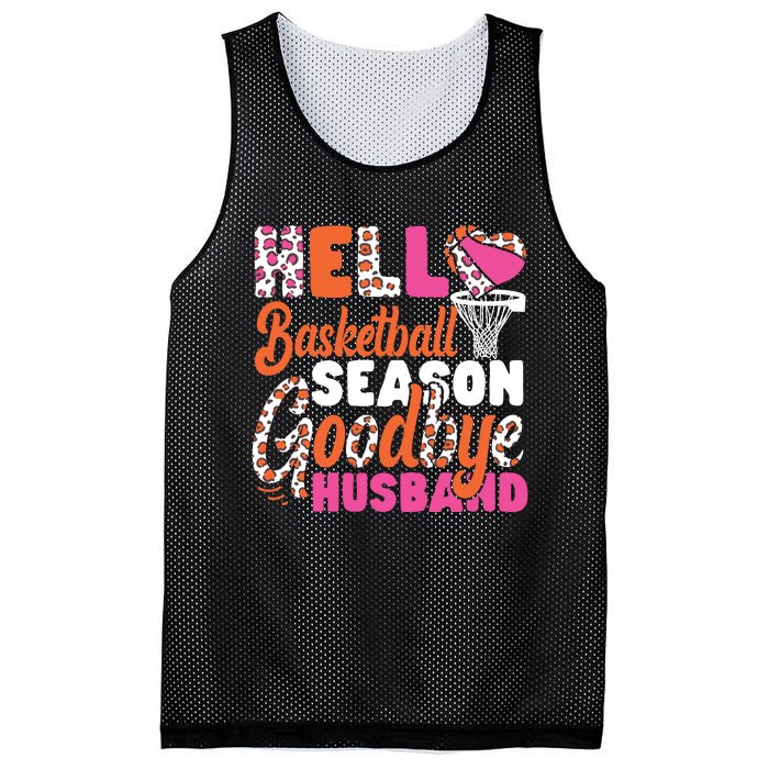 Basketball Bball Husband Wife Hello Basketball Season Mesh Reversible Basketball Jersey Tank