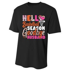 Basketball Bball Husband Wife Hello Basketball Season Performance Sprint T-Shirt